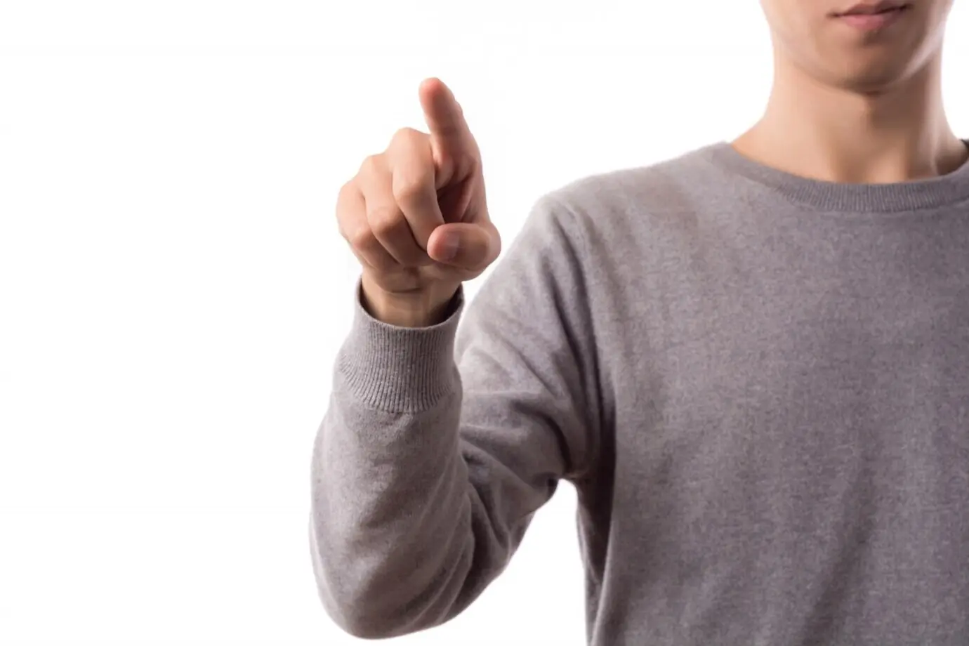 Computadora moderna, joven, negocios, virtual